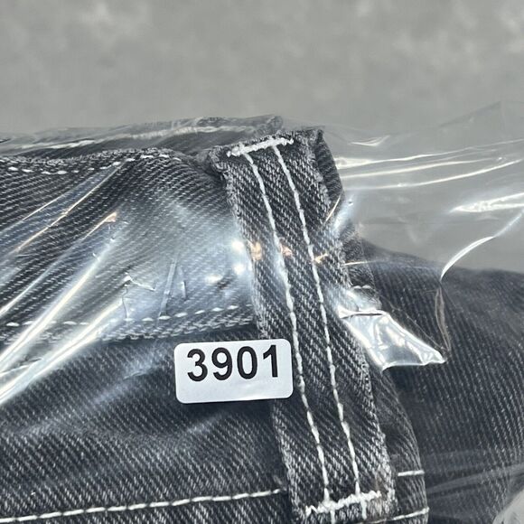 J Galt Jeans Womens Size Small Black Charcoal Carpenter Straight Leg 90s Y2K - Picture 10 of 10